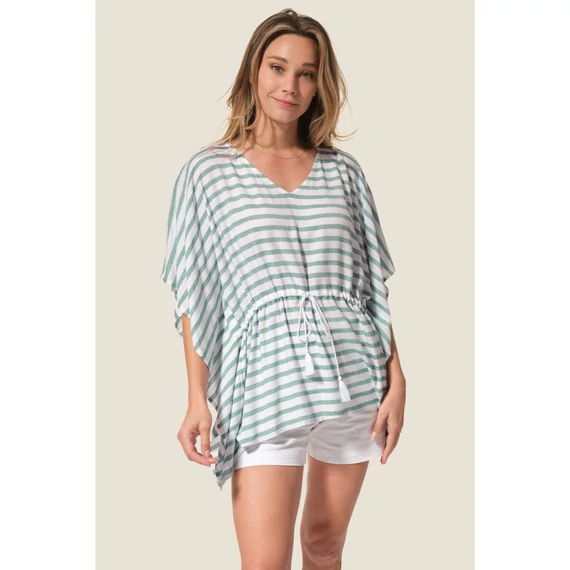 Menta húzott derekú felső-IGUALAXS