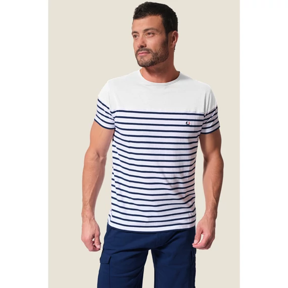 Fehér csíkos póló S