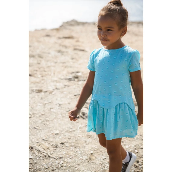 Fodros nyári ruha VILÁGOSKÉK 2A