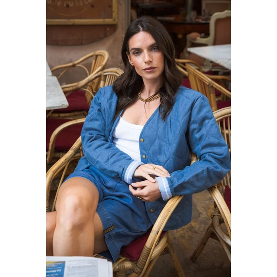 Denim női kiskabát XS