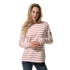 Kép 3/5 - Ekrü-rózsaszín csíkos hosszú ujjú_XL