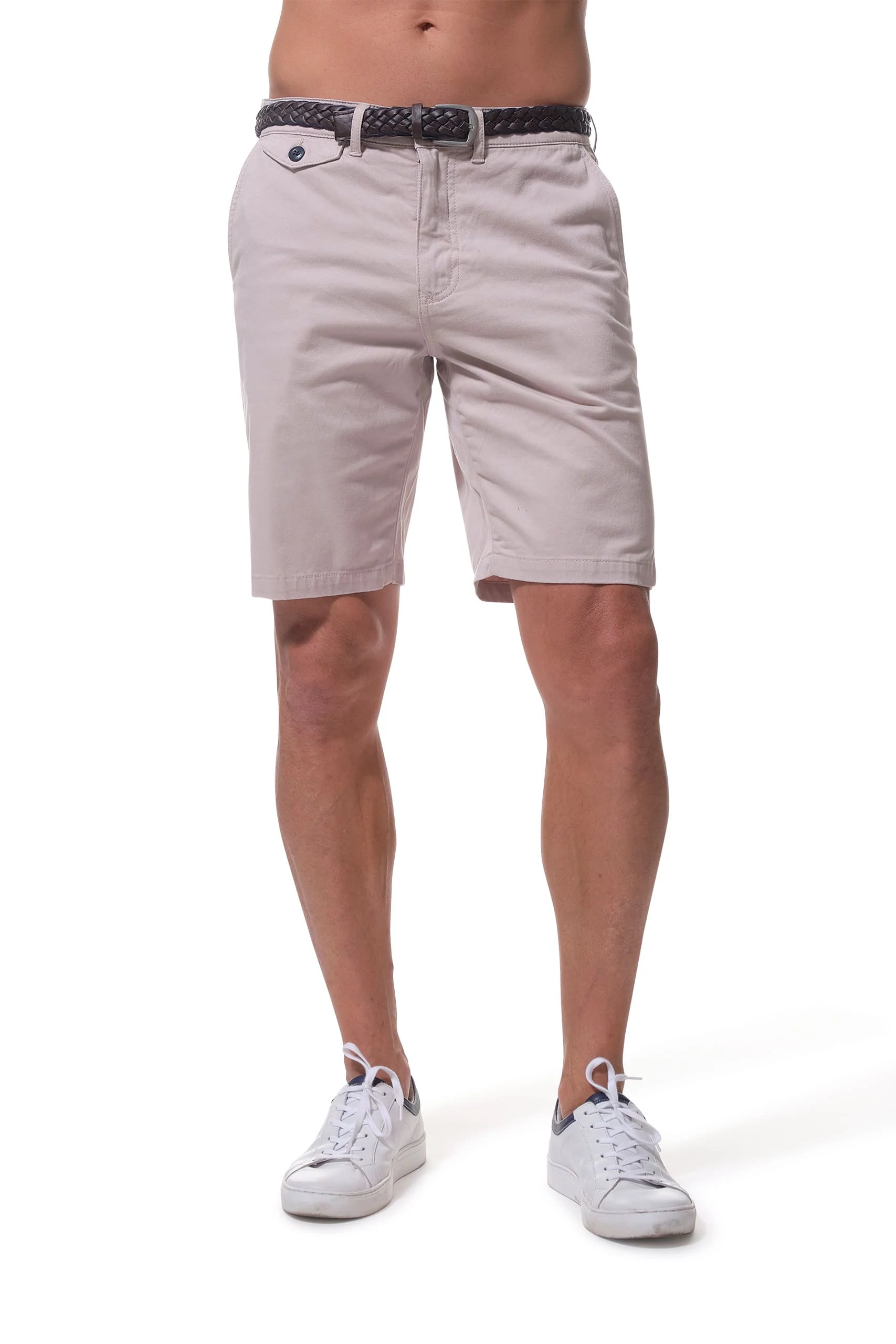 Bézs rövidnadrág övvel-FRANCESCO38
